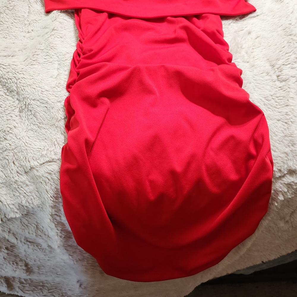 SHEIN Vibrant Red Mini Dress - Picture 2 of 4
